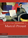 The Cambridge Introduction to Marcel Proust (eBook)